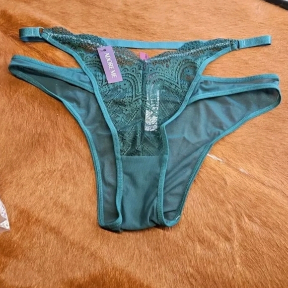 Adore Me-Kaia Cheeky Panty (Hunter Green)-M - Picture 4 of 4